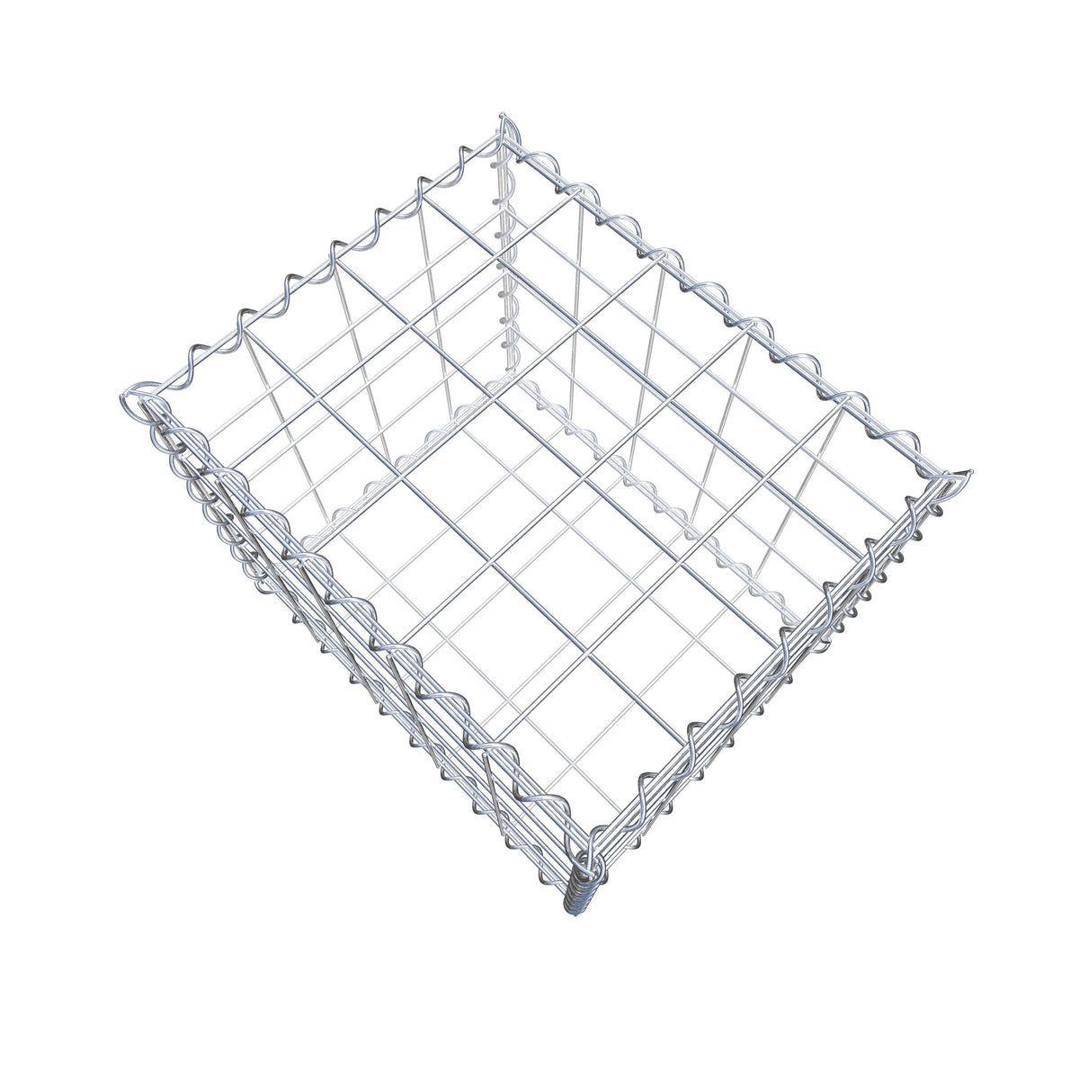 Gabion 50 cm x 40 cm x 40 cm (L x H x D), maskestørrelse 10 cm x 10 cm, spiral