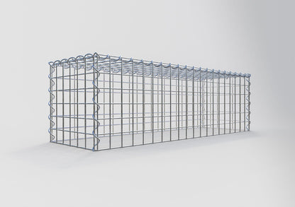 Anbaugabione Typ 3 100 cm x 30 cm x 30 cm (L x H x T), Maschenweite 5 cm x 5 cm, Spirale
