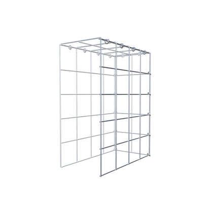 Mounted gabion type 4 50 cm x 40 cm x 20 cm (L x H x D), mesh size 10 cm x 10 cm, C-ring