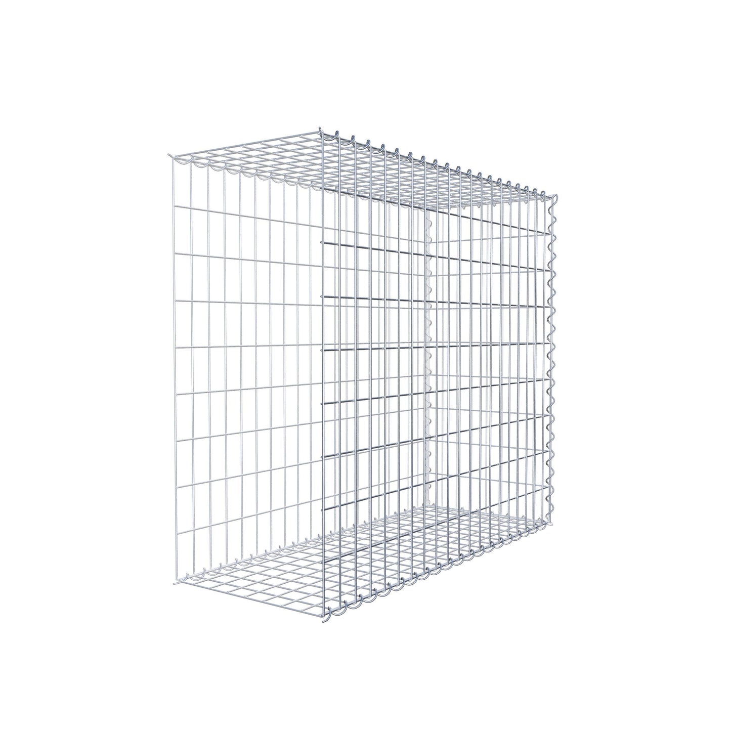 Opvokset gabion type 2 100 cm x 90 cm x 40 cm (L x H x D), maskestørrelse 5 cm x 10 cm, spiral