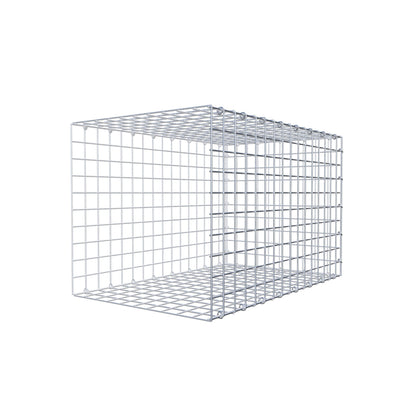 Monteret gabion type 2 80 cm x 50 cm x 50 cm (L x H x D), maskestørrelse 5 cm x 5 cm, C-ring