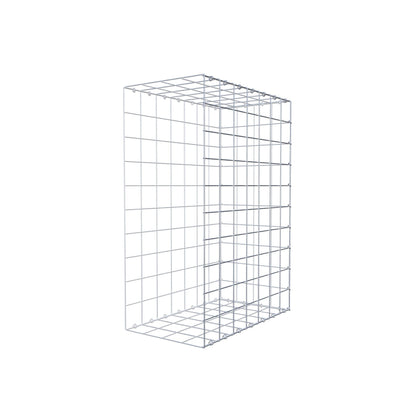 Mounted gabion type 2 100 cm x 70 cm x 40 cm (L x H x D), mesh size 10 cm x 10 cm, C-ring