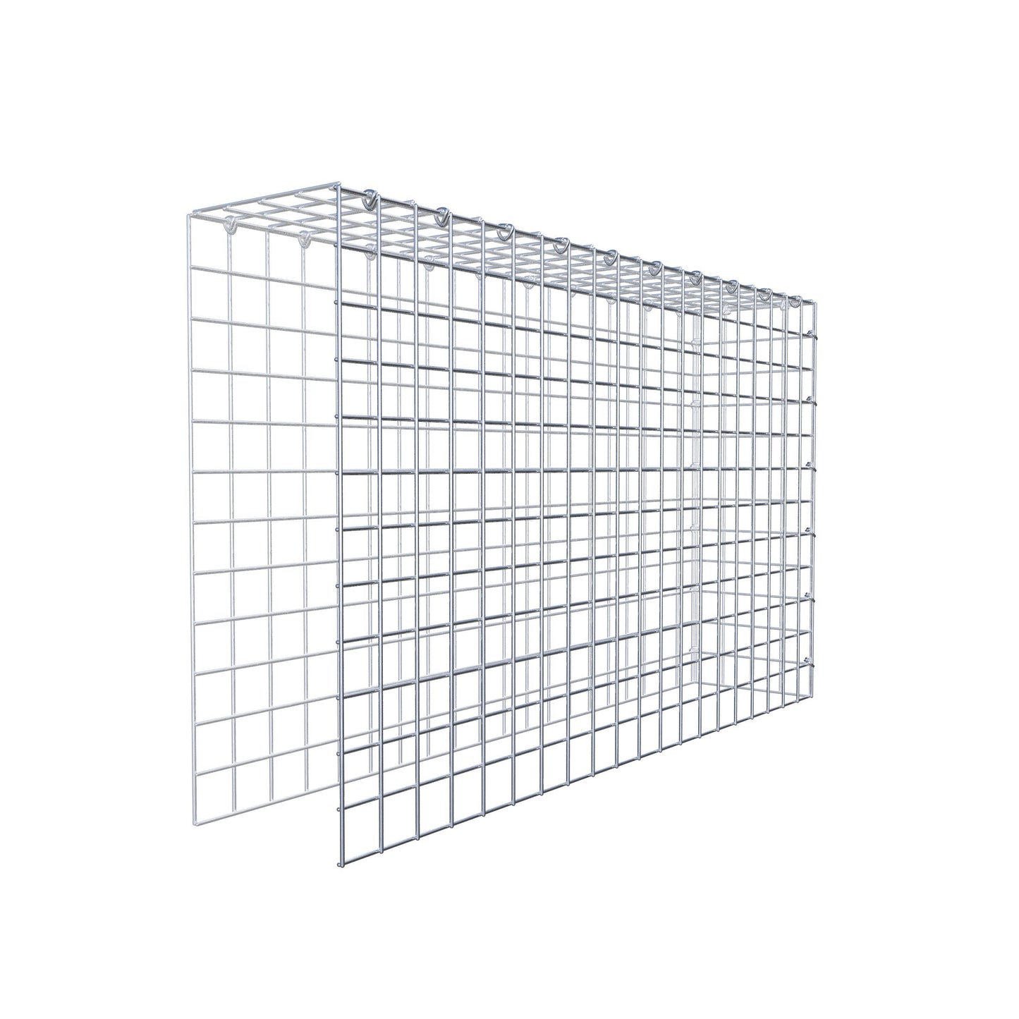 Anbaugabione Typ 4 100 cm x 60 cm x 20 cm (L x H x T), Maschenweite 5 cm x 5 cm, C-Ring