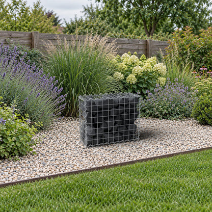 Gabion 50 cm x 40 cm x 20 cm (L x H x D), mesh size 5 cm x 5 cm, spiral