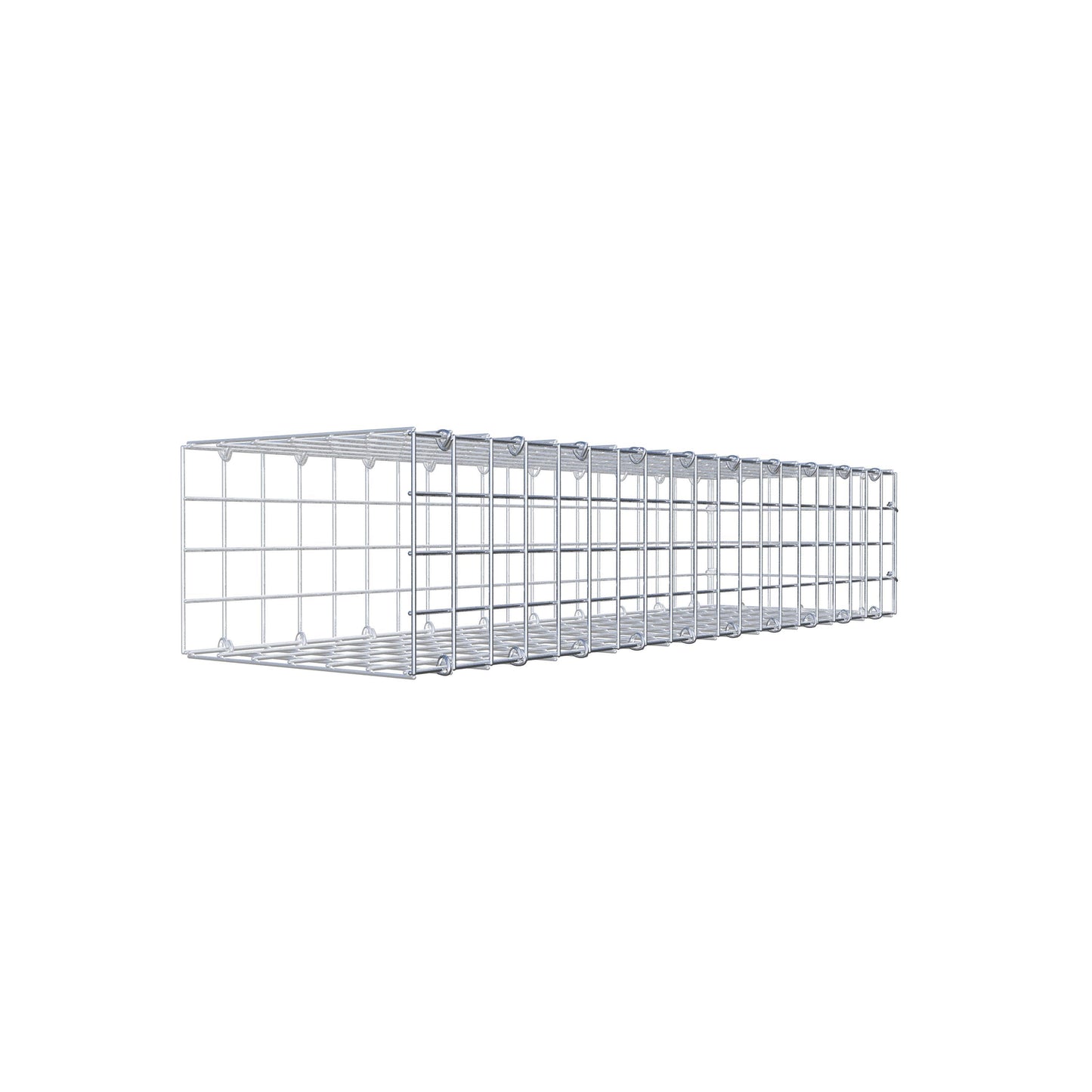 Mounted gabion type 2 100 cm x 20 cm x 30 cm (L x H x D), mesh size 5 cm x 5 cm, C-ring