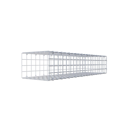 Mounted gabion type 2 100 cm x 20 cm x 30 cm (L x H x D), mesh size 5 cm x 5 cm, C-ring