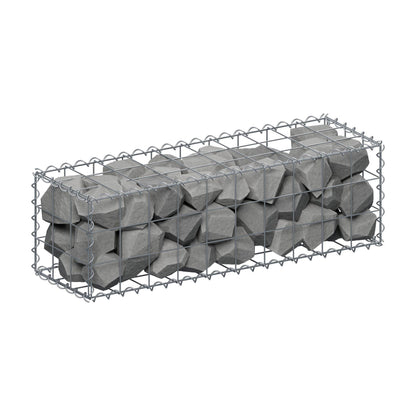 Gabion 100 cm x 30 cm x 30 cm (L x H x D), mesh size 10 cm x 10 cm, spiral