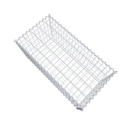 Set di 2 gabbioni 100 cm x 50 cm x 50 cm (L x H x P), maglia 5 x 10 cm, a spirale