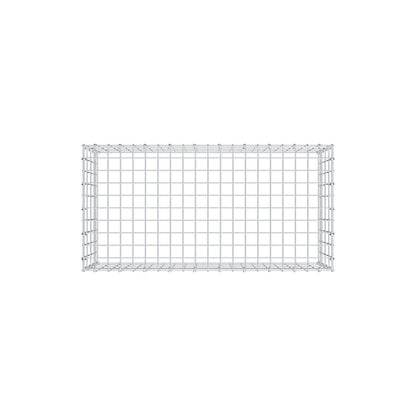 Anbaugabione Typ 3 100 cm x 40 cm x 50 cm (L x H x T), Maschenweite 5 cm x 10 cm, C-Ring