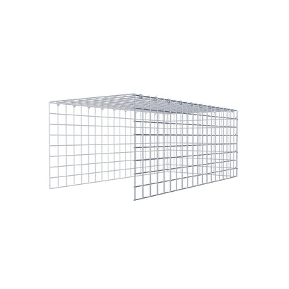 Gavión adicional tipo 4 100 cm x 40 cm x 50 cm (L x A x P), malla 5 cm x 5 cm, anillo en C