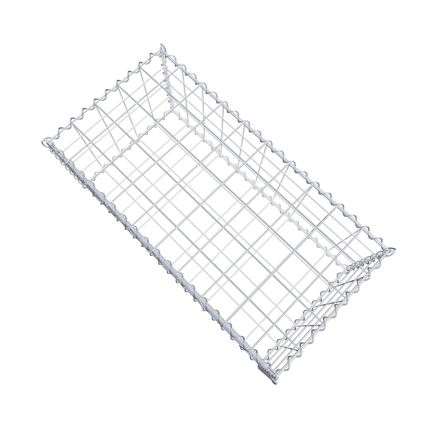Gabião 100 cm x 40 cm x 50 cm (C x A x P), malhagem 10 cm x 10 cm, espiral