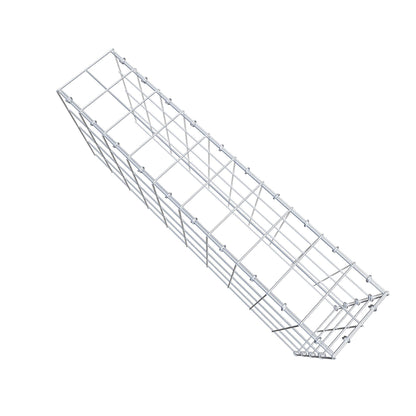 Mounted gabion type 4 100 cm x 40 cm x 20 cm (L x H x D), mesh size 10 cm x 10 cm, C-ring
