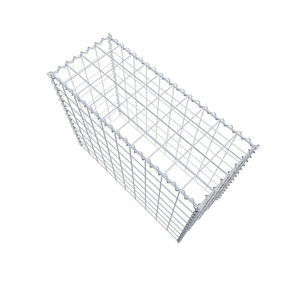 Add-on schanskorf type 3 100 cm x 80 cm x 40 cm (L x H x D), maaswijdte 10 cm x 10 cm, spiraalvormig
