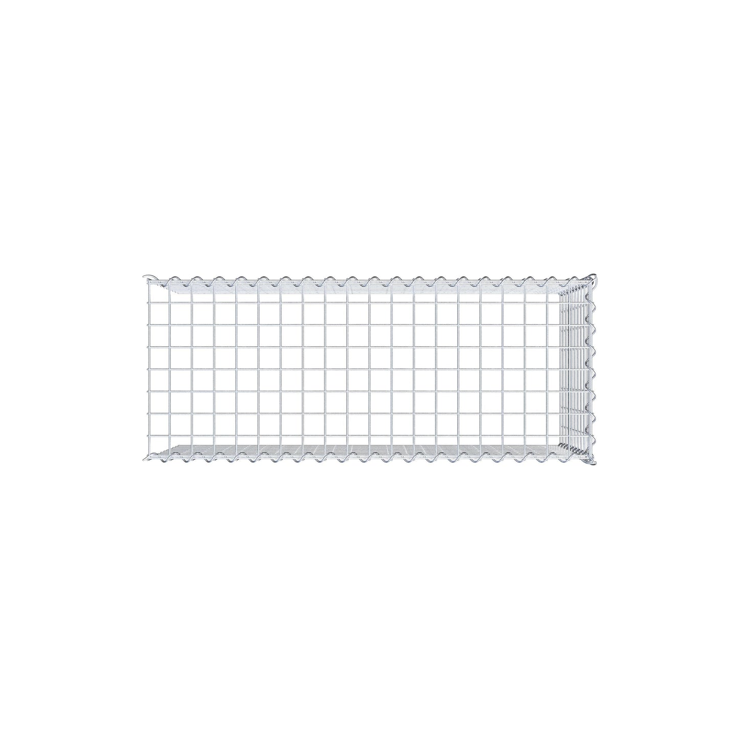 Grown-on gabion type 4 100 cm x 50 cm x 40 cm (L x H x D), mesh size 5 cm x 5 cm, spiral