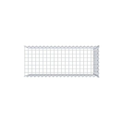 Grown-on gabion type 4 100 cm x 50 cm x 40 cm (L x H x D), mesh size 5 cm x 5 cm, spiral