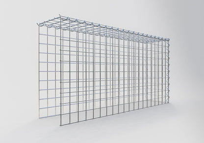 Opvokset gabion type 4 100 cm x 50 cm x 20 cm (L x H x D), maskestørrelse 5 cm x 5 cm, spiral
