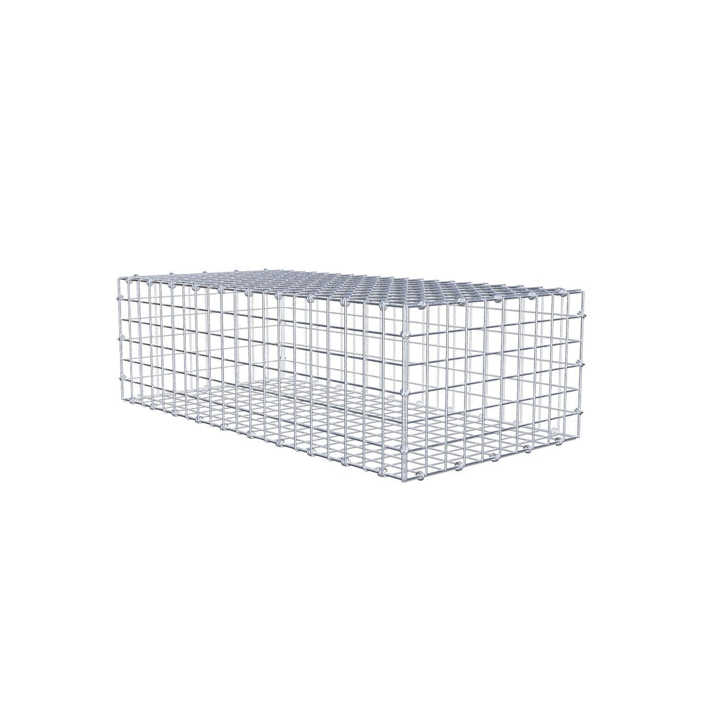 Gabione 100 cm x 30 cm x 50 cm (L x H x T), Maschenweite 5 x 5 cm, Spiralring