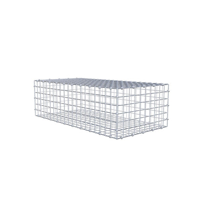 Gabione 100 cm x 30 cm x 50 cm (L x H x T), Maschenweite 5 x 5 cm, Spiralring