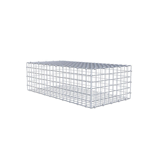 Gavión 100 cm x 30 cm x 50 cm (L x A x P), luz de malla 5 x 5 cm, anillo en espiral