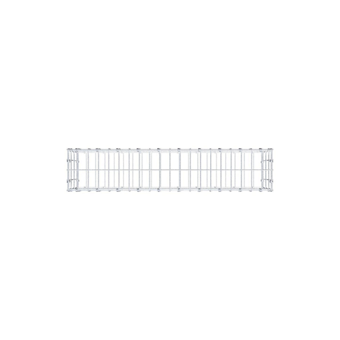 Gabion 100 cm x 30 cm x 20 cm (L x H x D), mesh size 5 x 10 cm, spiral ring