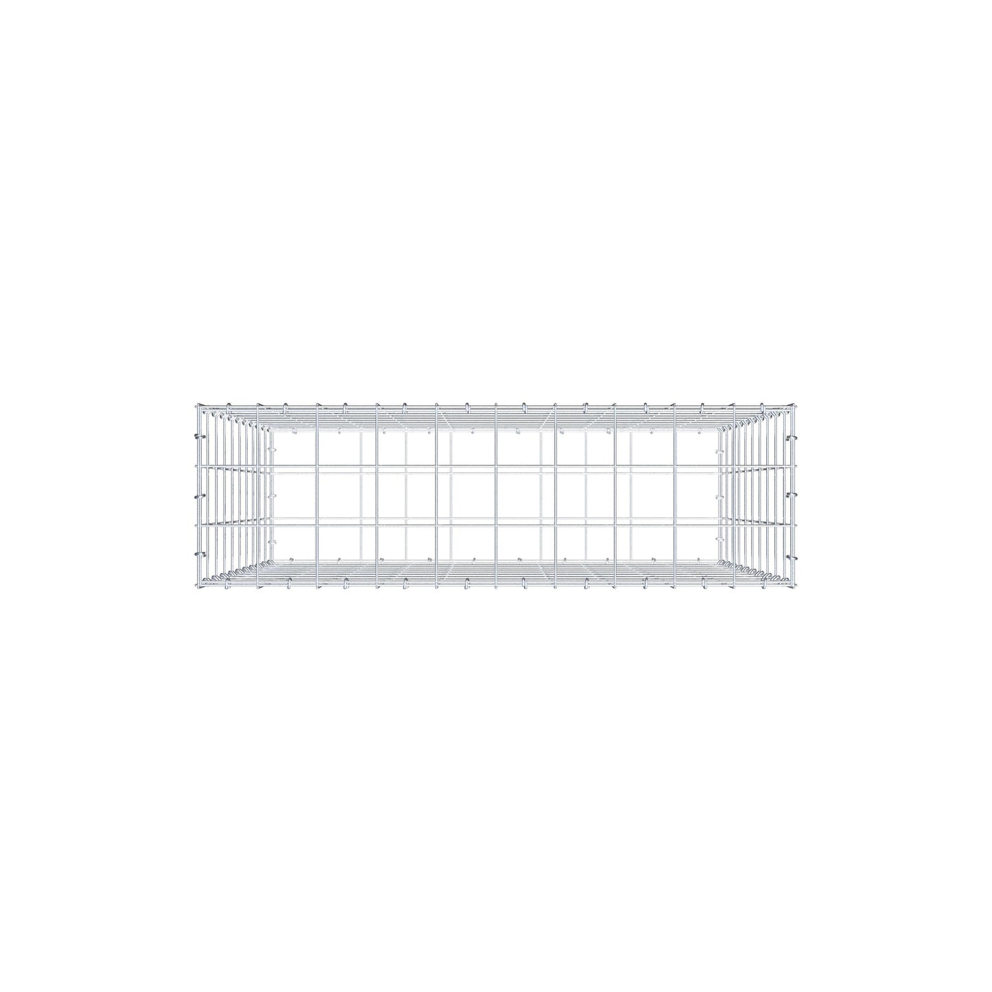 Schanskorf 100 cm x 100 cm x 30 cm (L x H x D), maaswijdte 10 cm x 10 cm, C-ring