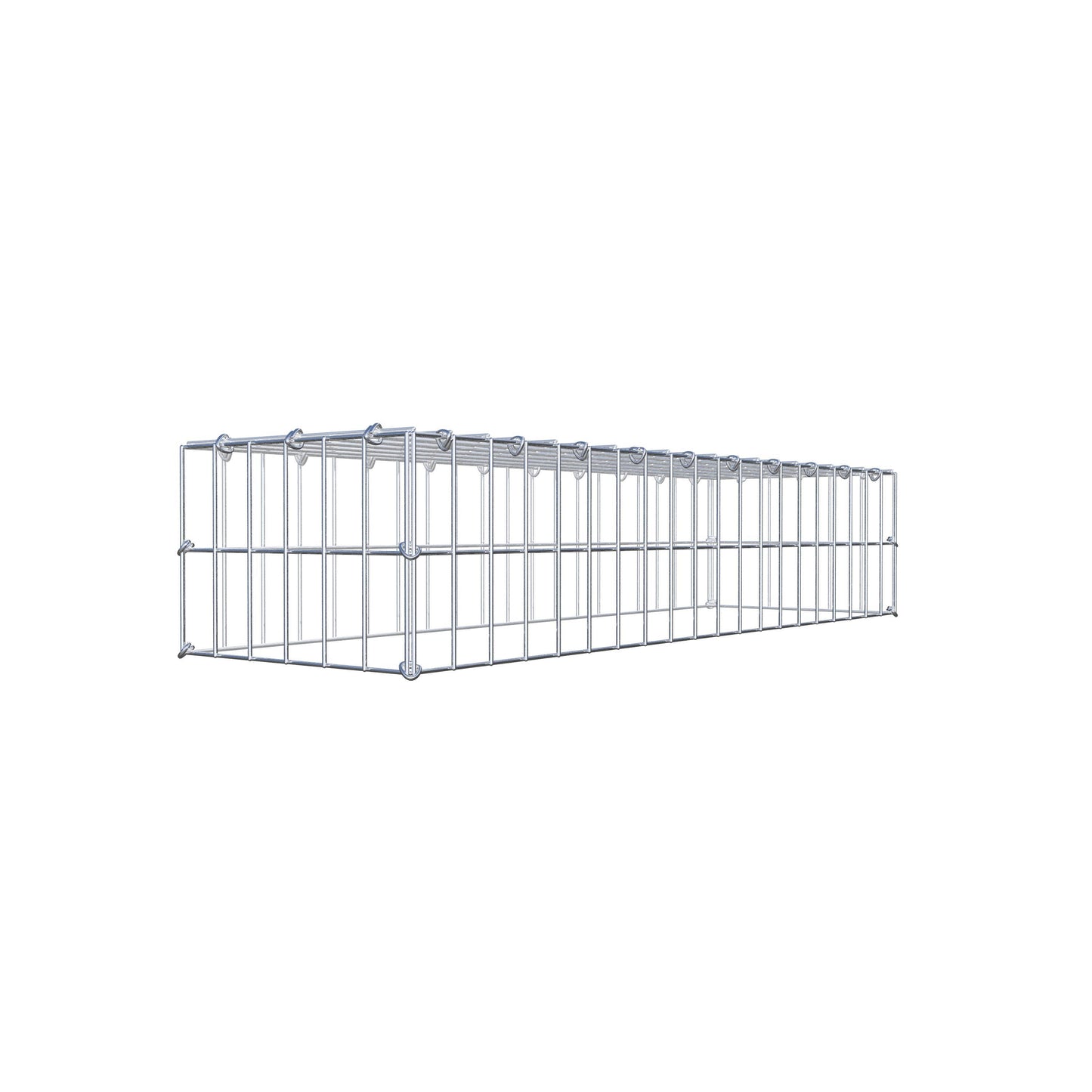 Fourche rapportée type 3 100 cm x 20 cm x 30 cm (L x H x P), mailles 5 cm x 10 cm, anneau C