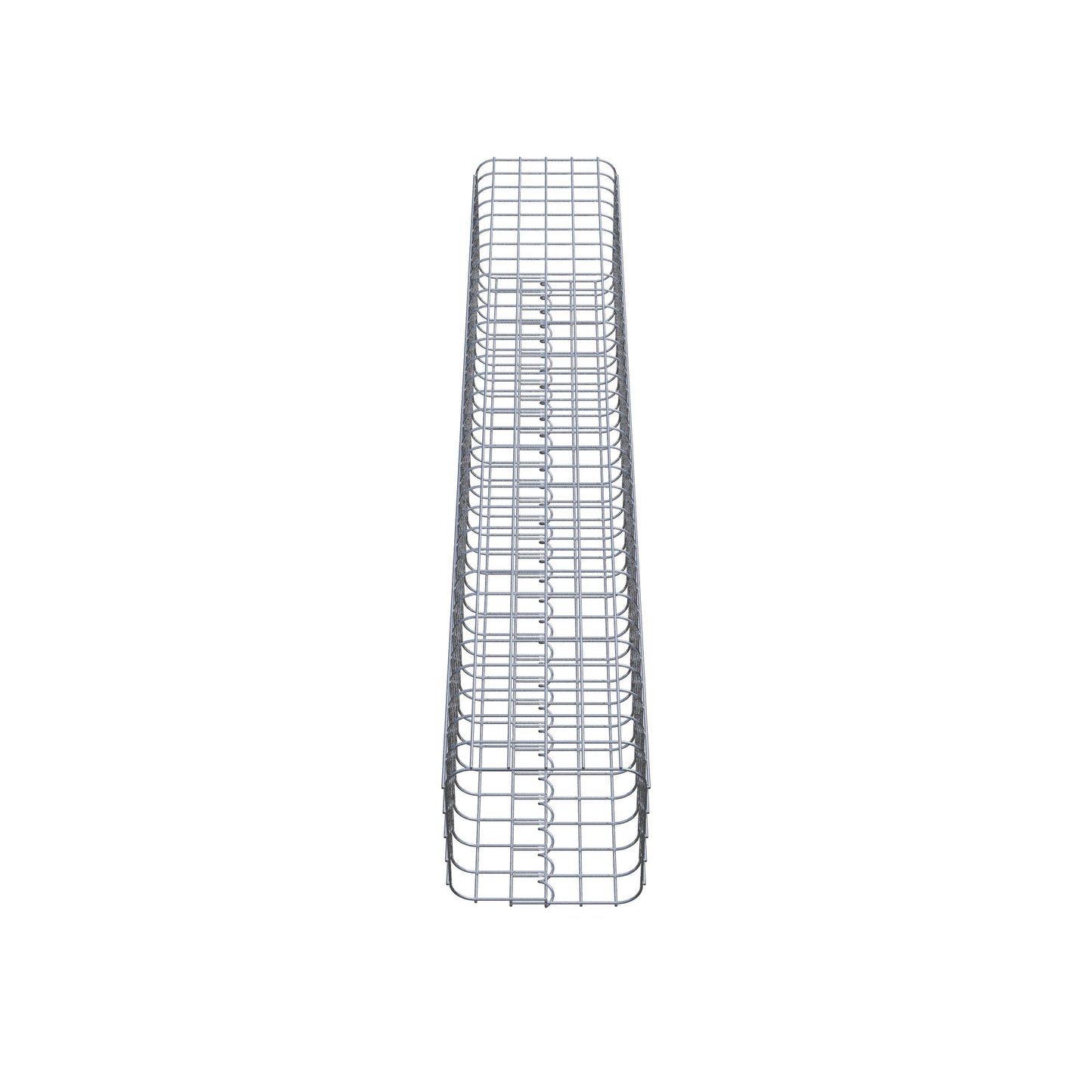 Coluna de gabião quadrada 27 cm x 27 cm, 160 cm de altura, PM 5 cm x 5 cm