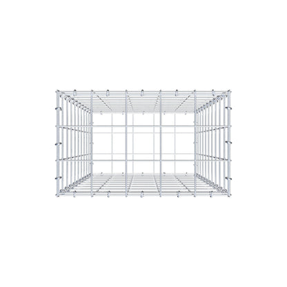 Gabione 100 cm x 50 cm x 30 cm (L x H x T), Maschenweite 10 cm x 10 cm, C-Ring
