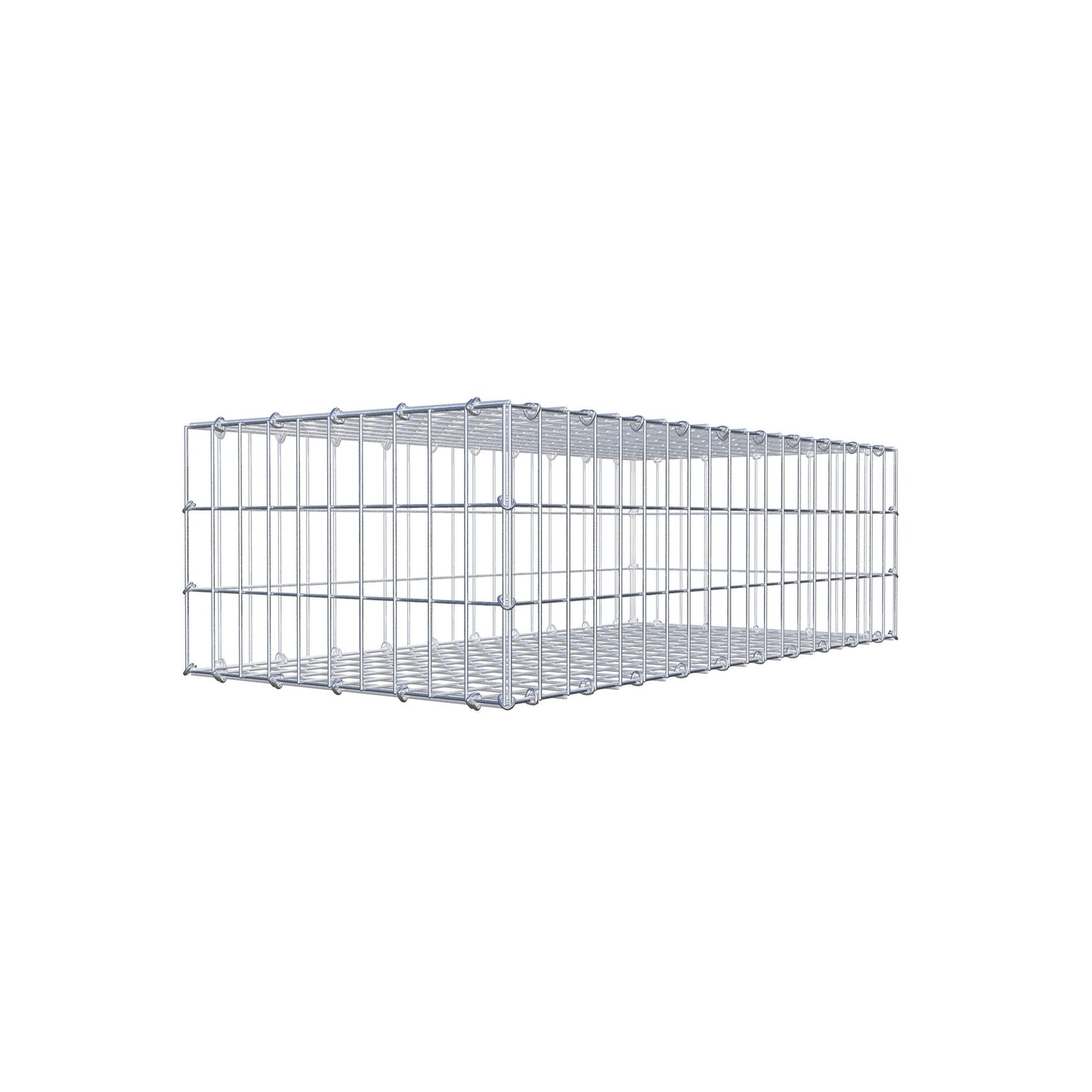 Gabion 100 cm x 30 cm x 50 cm (L x H x D), mesh size 5 cm x 10 cm, C-ring