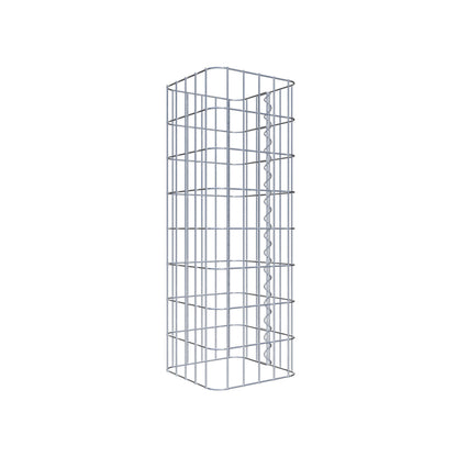 Colonna di gabbioni quadrata 27 cm x 27 cm, alta 80 cm, MW 5 cm x 10 cm