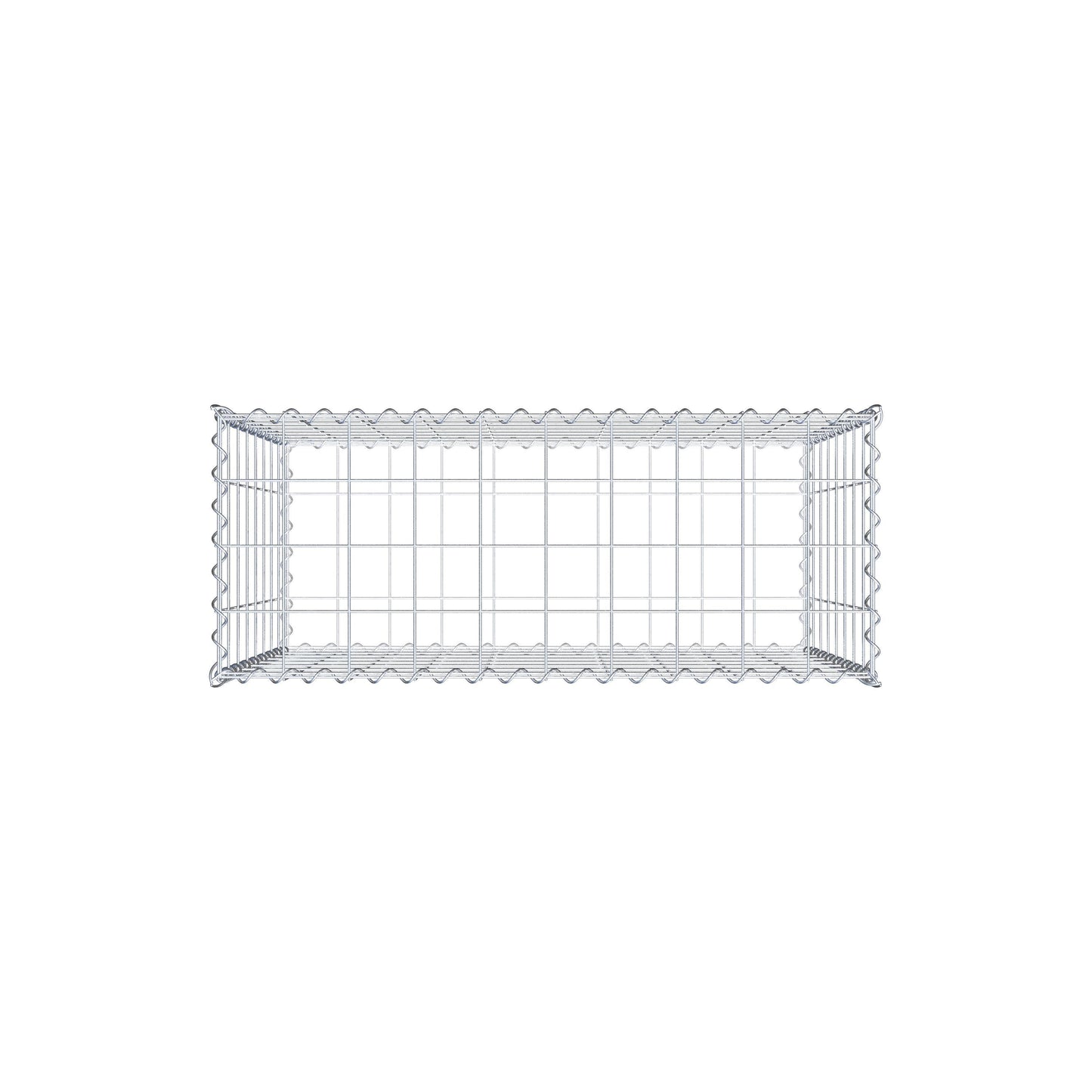 Gabion 100 cm x 80 cm x 40 cm (L x H x D), mesh size 10 cm x 10 cm, spiral