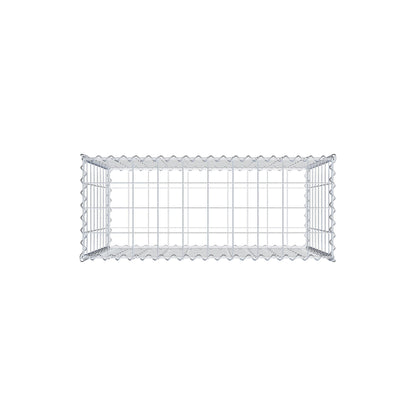 Gabion 100 cm x 80 cm x 40 cm (L x H x D), mesh size 10 cm x 10 cm, spiral