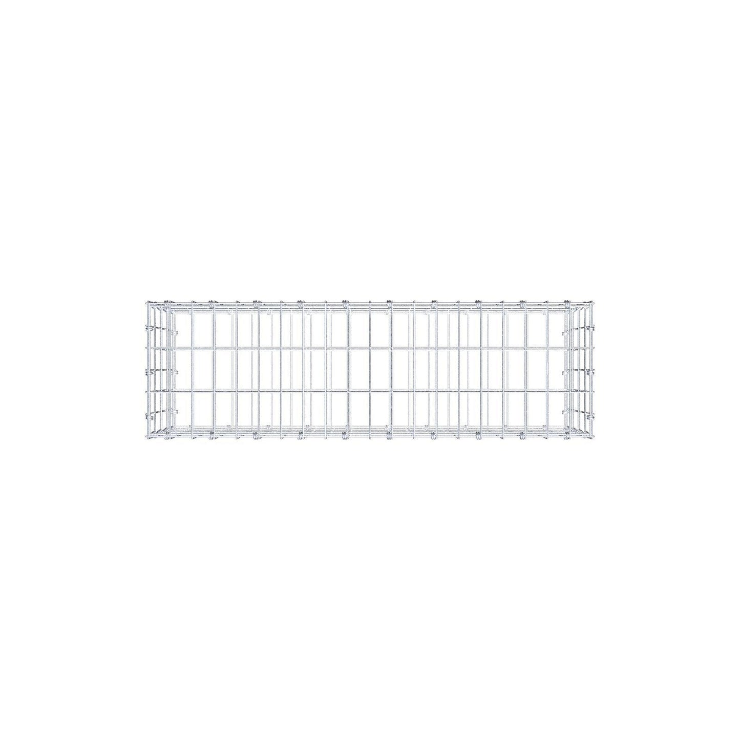 Gabion 100 cm x 40 cm x 30 cm (L x H x D), mesh size 5 x 10 cm, spiral ring