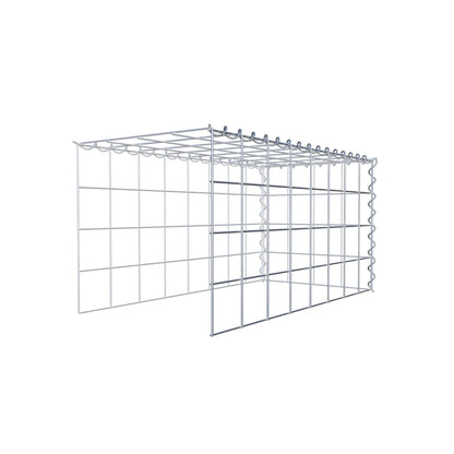 Anbaugabione Typ 4 80 cm x 40 cm x 40 cm (L x H x T), Maschenweite 10 cm x 10 cm, Spirale