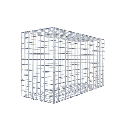 Gavión 100 cm x 60 cm x 40 cm (L x A x P), malla 5 cm x 5 cm, anillo en C