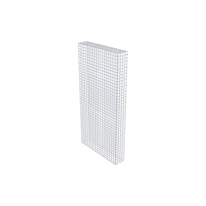 Gavión 200 cm x 100 cm x 20 cm (L x A x P), malla 5 cm x 5 cm, anillo en C