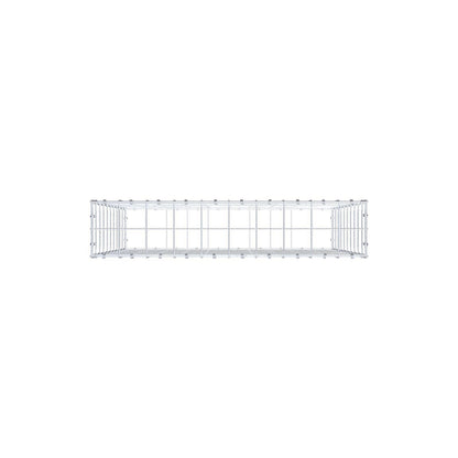 Gabione 100 cm x 100 cm x 20 cm (L x H x T), Maschenweite 10 x 10 cm, Spiralring