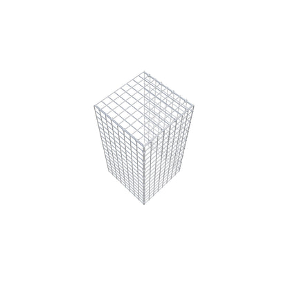 Mounted gabion type 4 80 cm x 40 cm x 40 cm (L x H x D), mesh size 5 cm x 5 cm, C-ring