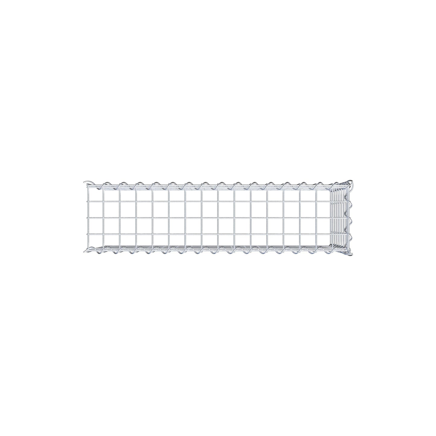 Gabbione aggiuntivo tipo 4 80 cm x 40 cm x 20 cm (L x H x P), dimensione maglia 5 cm x 5 cm, a spirale