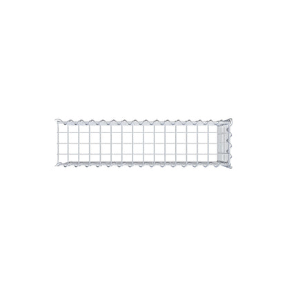 Gabbione aggiuntivo tipo 4 80 cm x 40 cm x 20 cm (L x H x P), dimensione maglia 5 cm x 5 cm, a spirale