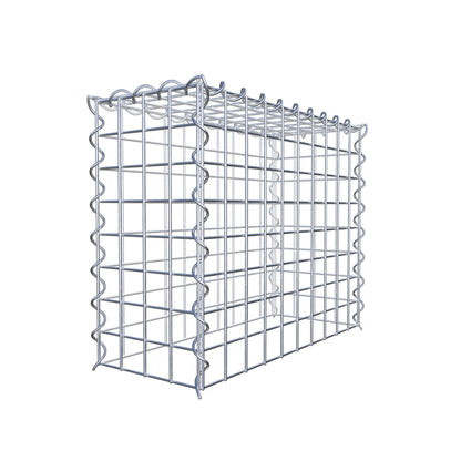 Add-on schanskorf type 3 50 cm x 40 cm x 20 cm (L x H x D), maaswijdte 5 cm x 5 cm, spiraalvormig