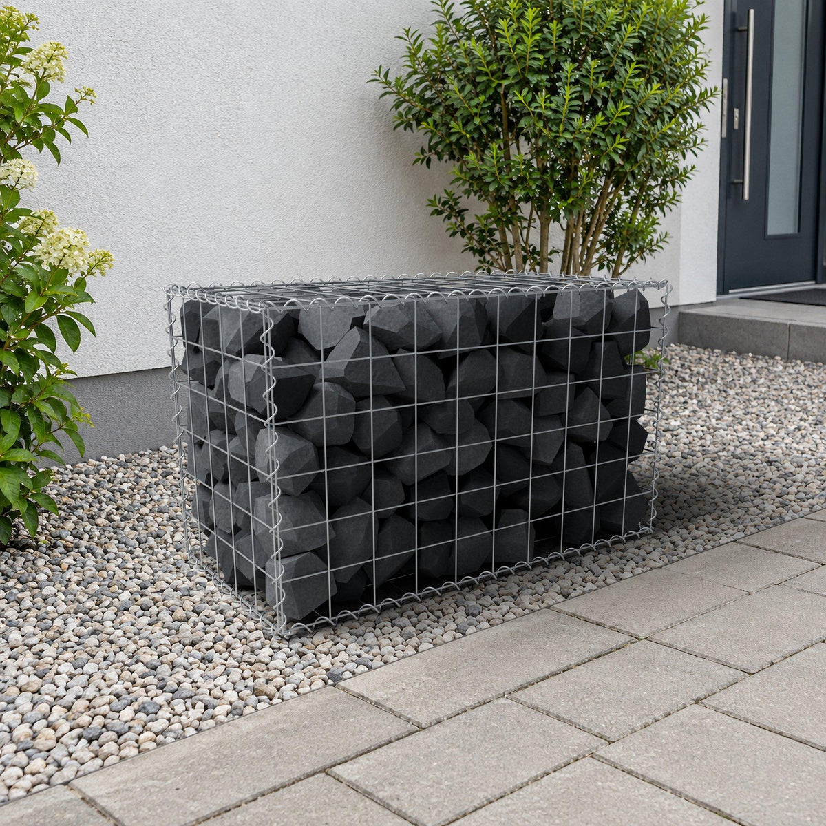 Gabion 100 cm x 60 cm x 50 cm (L x H x D), mesh size 10 cm x 10 cm, spiral