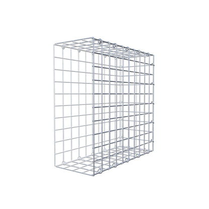 Gabbione fissabile tipo 2 50 cm x 50 cm x 20 cm (L x H x P), maglia 5 cm x 5 cm, anello a C