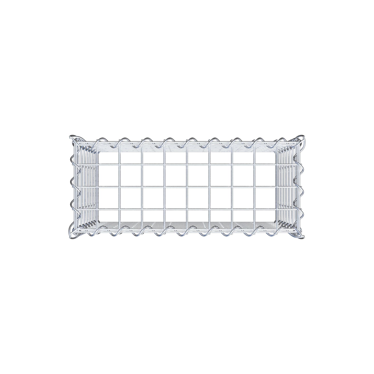 Add-on schanskorf type 3 50 cm x 40 cm x 20 cm (L x H x D), maaswijdte 5 cm x 5 cm, spiraalvormig