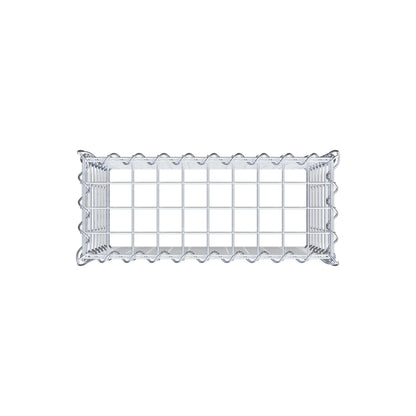 Add-on schanskorf type 3 50 cm x 40 cm x 20 cm (L x H x D), maaswijdte 5 cm x 5 cm, spiraalvormig