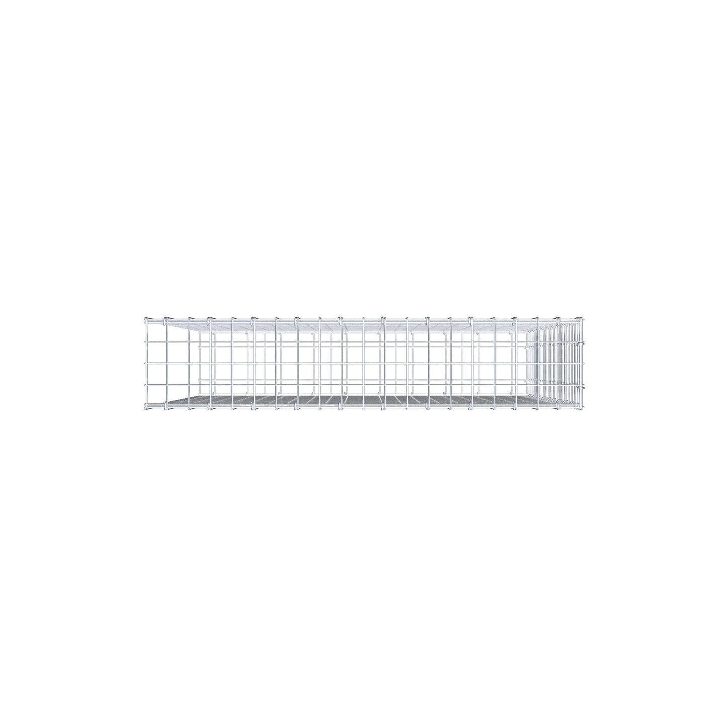 Fourche rapportée type 2 100 cm x 100 cm x 20 cm (L x H x P), mailles 5 cm x 5 cm, anneau C