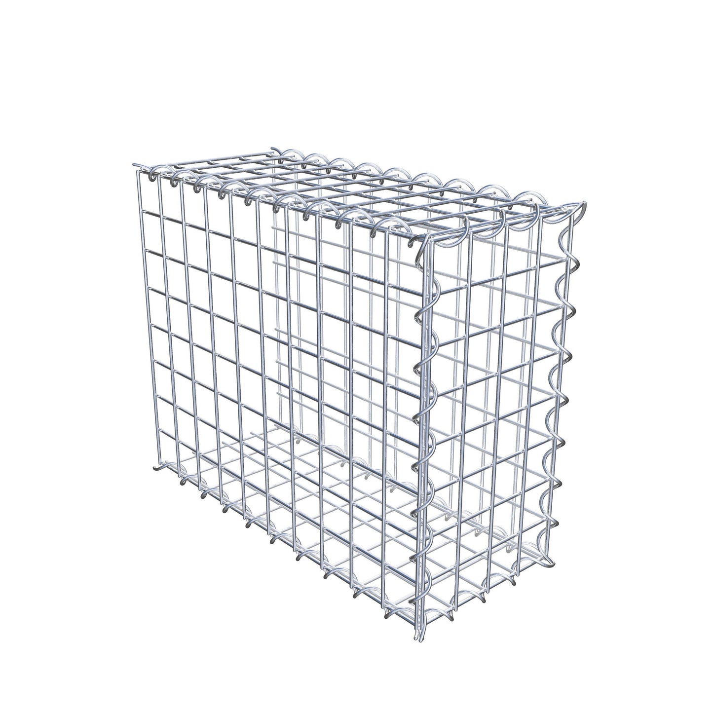 Gavión complementario tipo 2 50 cm x 40 cm x 20 cm (L x A x P), malla 5 cm x 5 cm, espiral