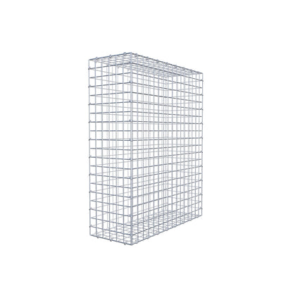 Gavión 100 cm x 80 cm x 30 cm (L x A x P), luz de malla 5 cm x 5 cm, anillo en C