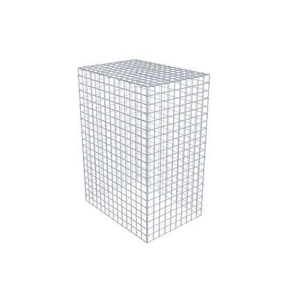 Mounted gabion type 3 100 cm x 70 cm x 50 cm (L x H x D), mesh size 5 cm x 5 cm, C-ring