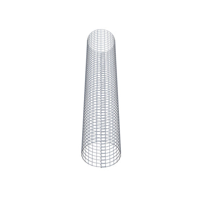 Coluna de gabião redonda 42 cm de diâmetro, 230 cm de altura, malhagem 5 cm x 5 cm